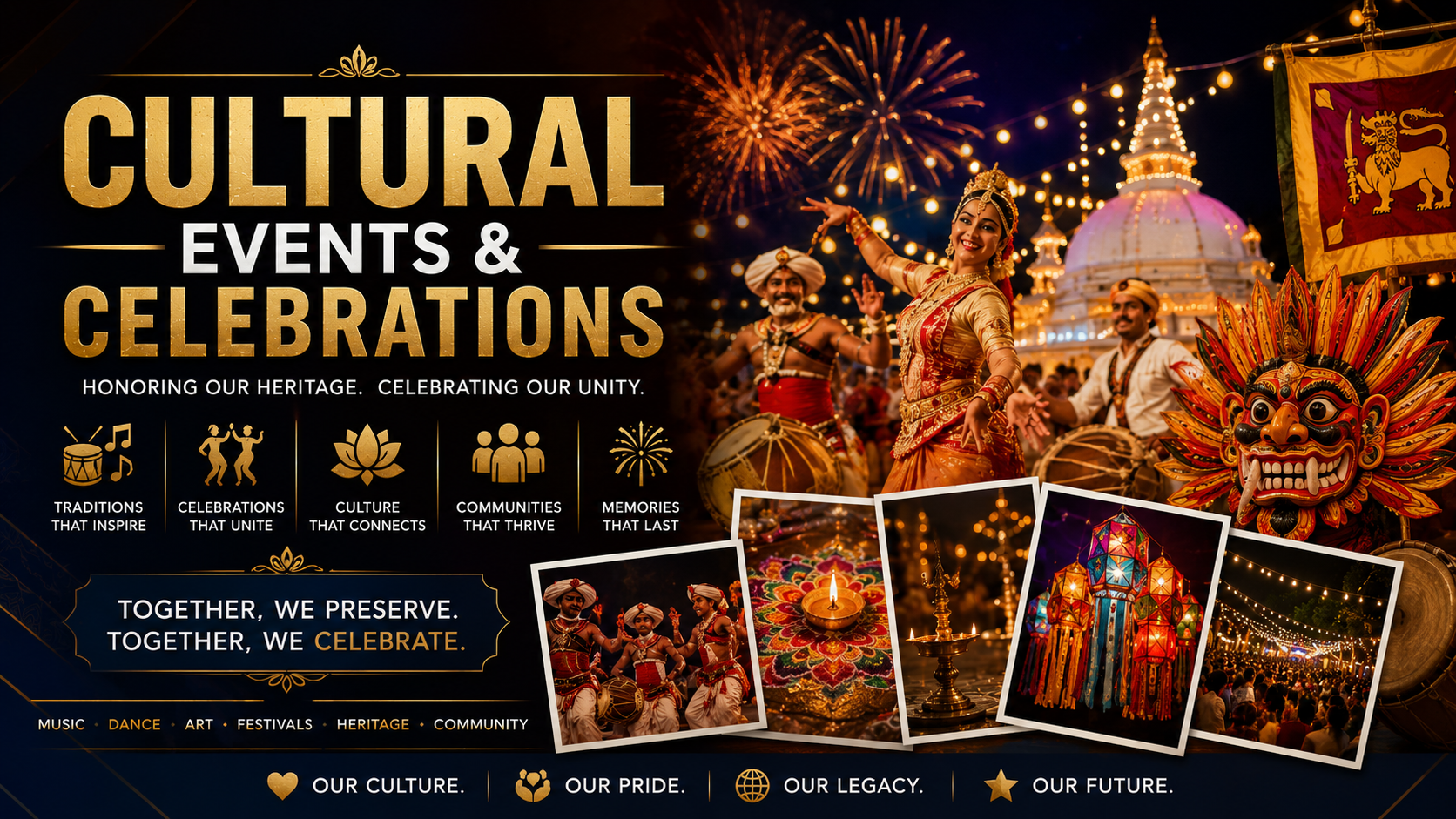 Cultural Events Architecture Illustration